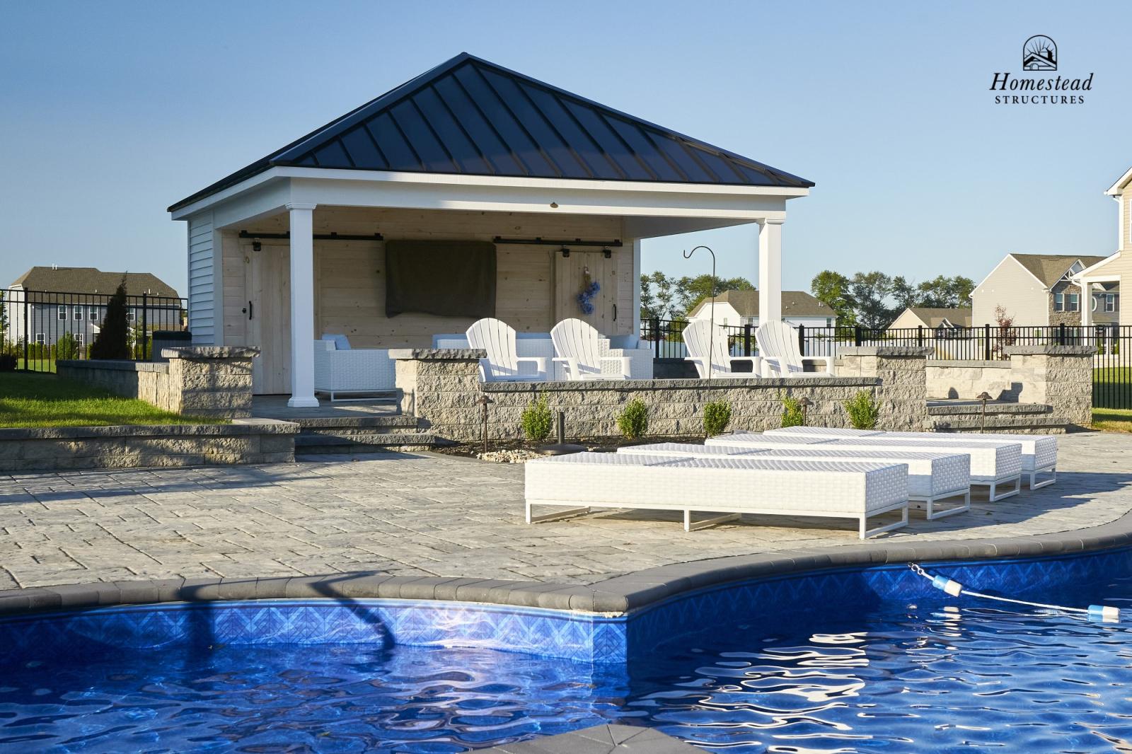 Avalon Pool House Exterior Shots Homestead Structures